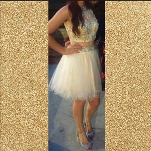 Beautiful two piece formal/prom dress.